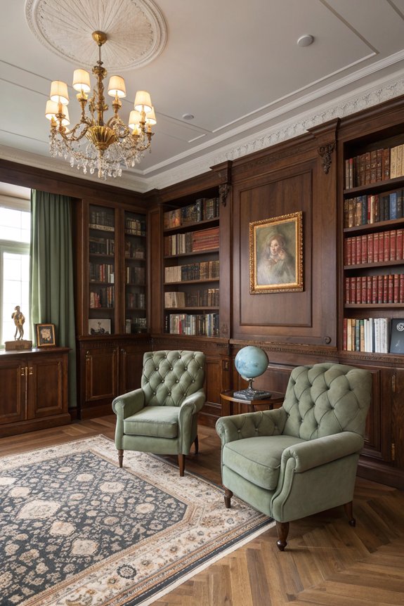 sophisticated library design elements