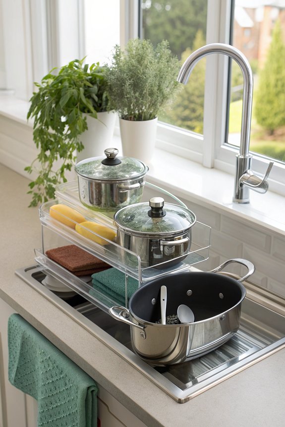 store pot lids vertically