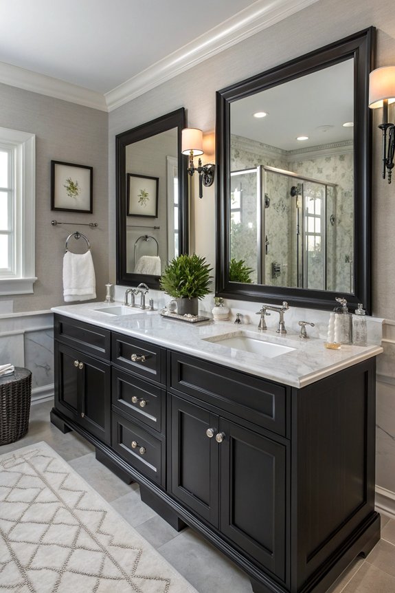 stylish dual sink convenience