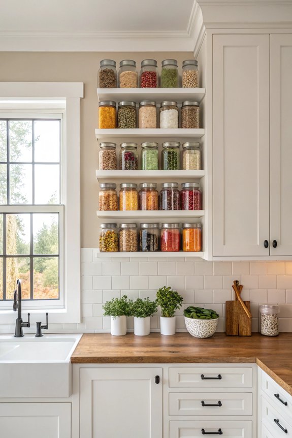 stylish glass jar decor