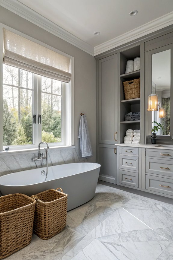 stylish gray storage solutions