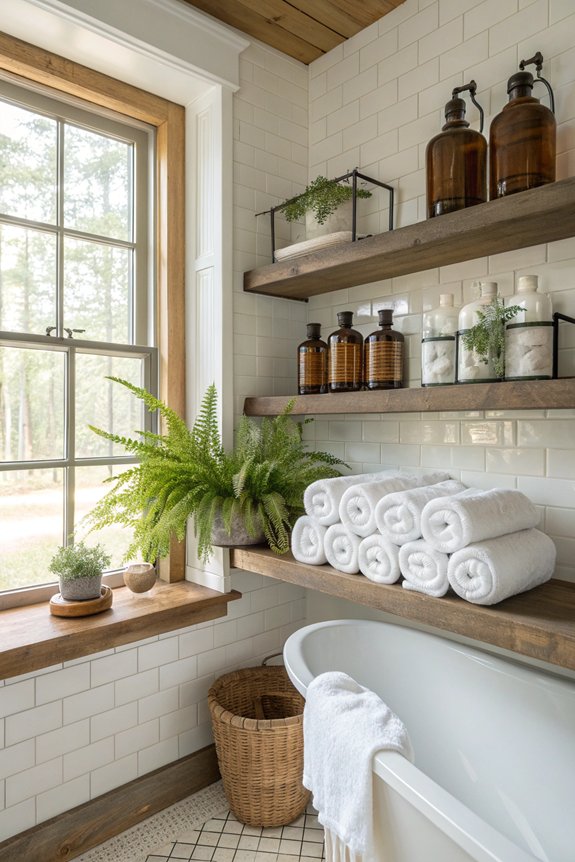 stylish open shelving decor