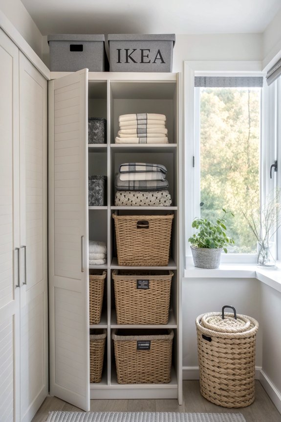 stylish organization with baskets