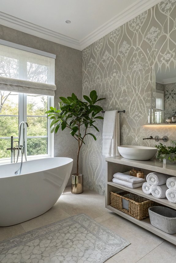 textured gray wallpaper elegance