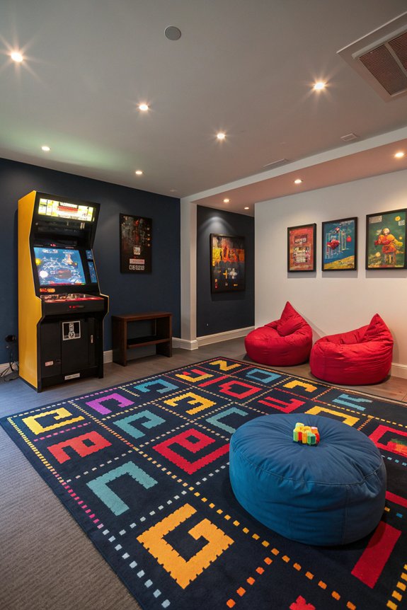themed gaming area rugs