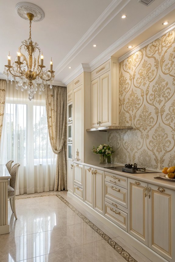 timeless elegant damask wallpaper