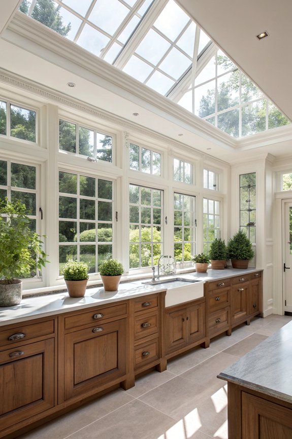 transom windows brighten kitchens