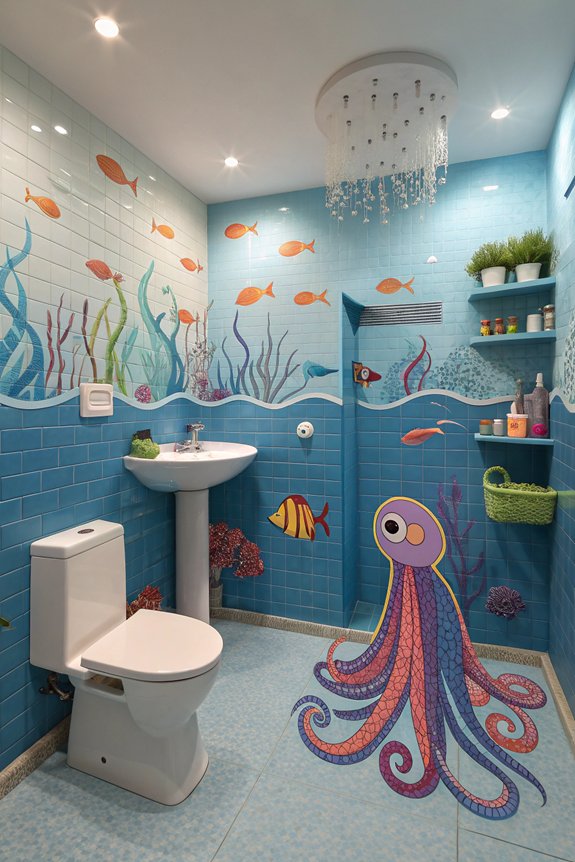 underwater ocean bathroom decor