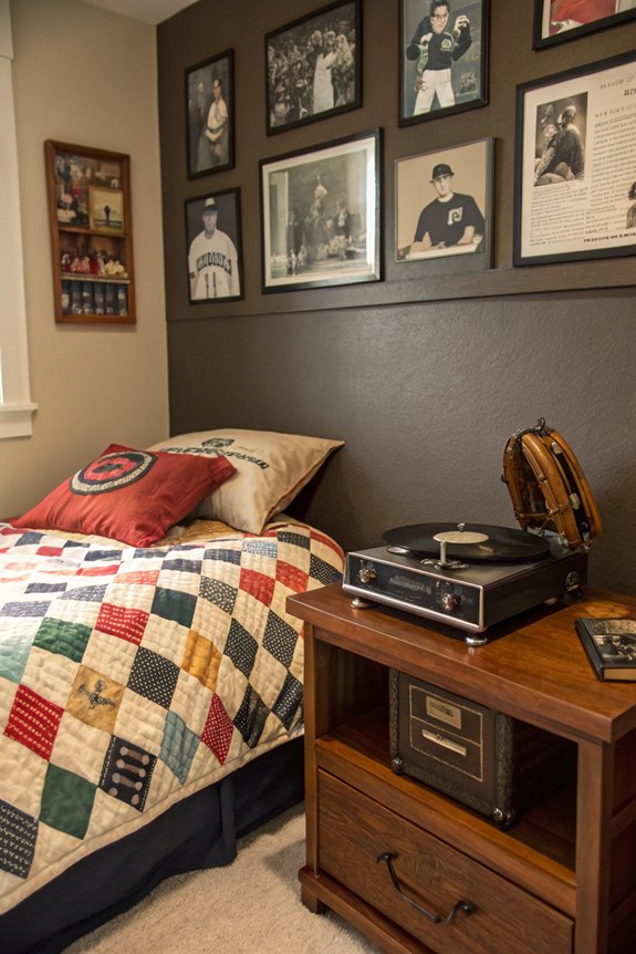 unique vintage sports display