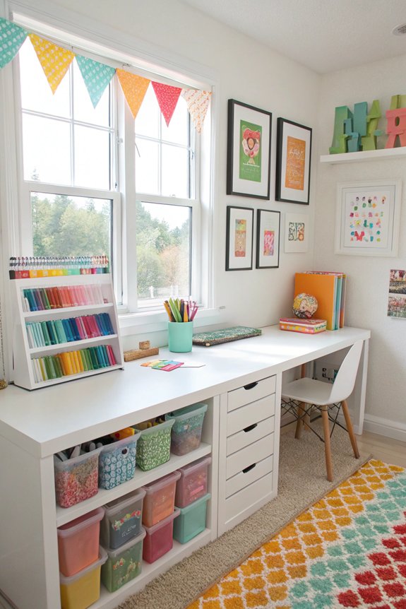 vibrant creative workspace design