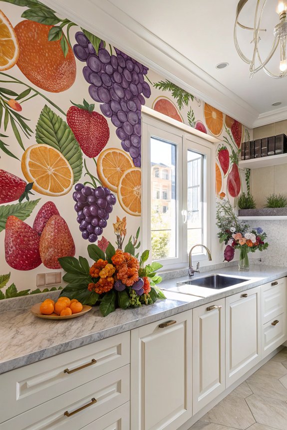 vibrant fruit kitchen decor