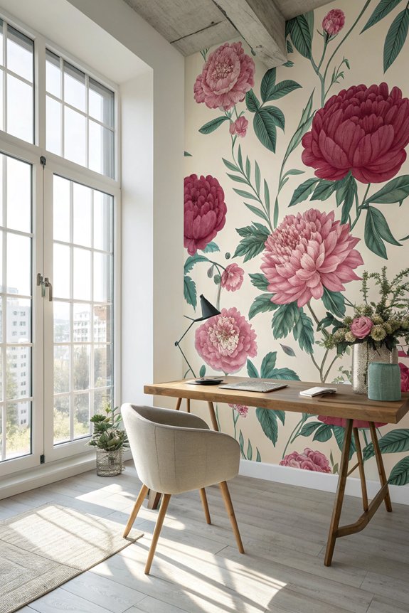 vibrant inspiring office florals