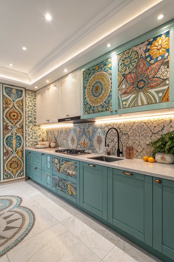vibrant mosaic tile elegance