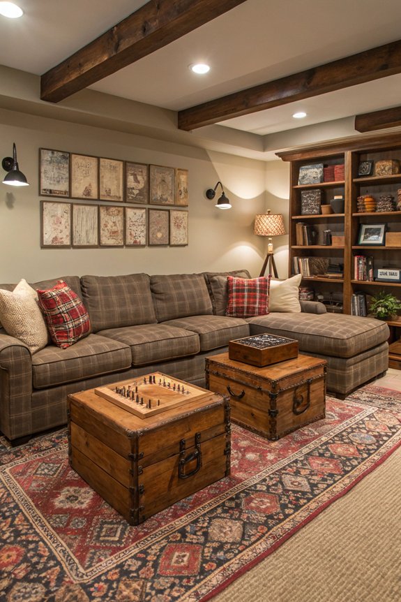 vintage decor enhances warmth