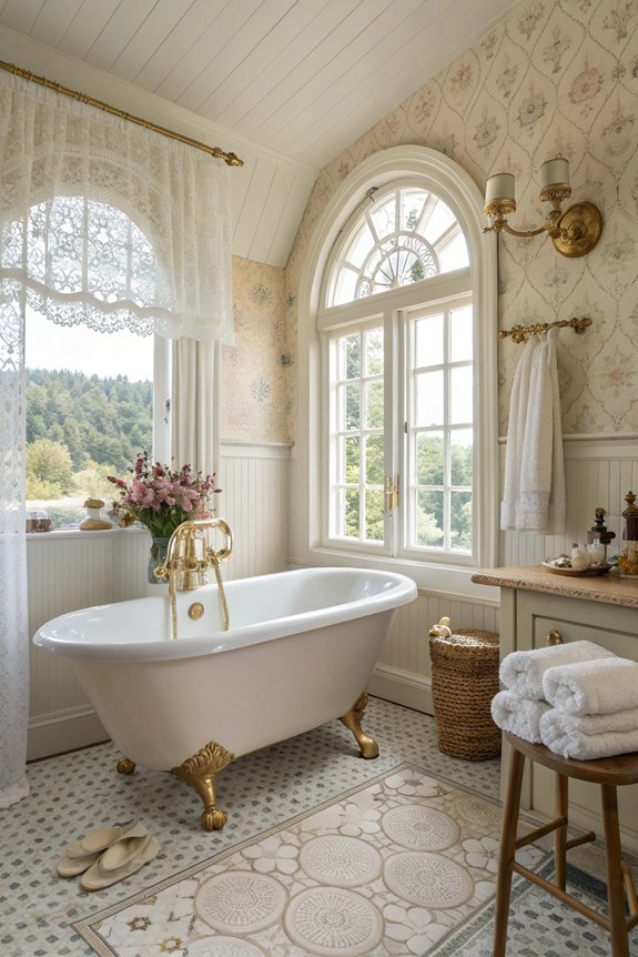 vintage elegance in bathrooms