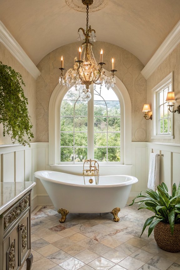 vintage lighting enhances elegance