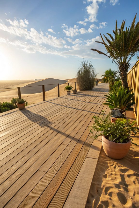 warm inviting outdoor ambiance