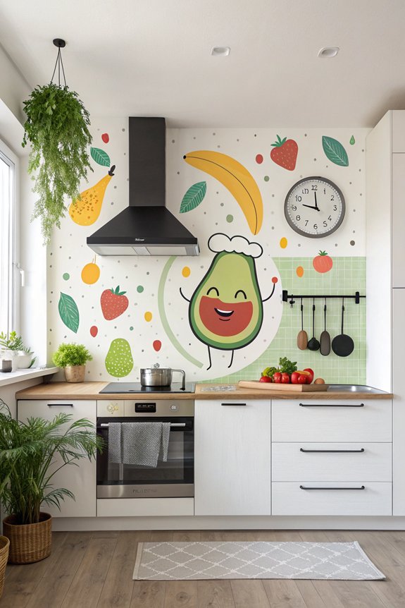 whimsical kitchen humor art